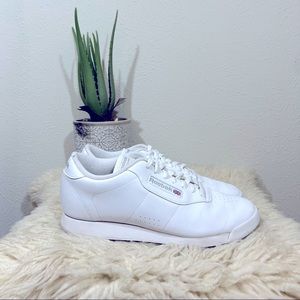 Reebok Women’s Princess Sneaker All White Sz 10
